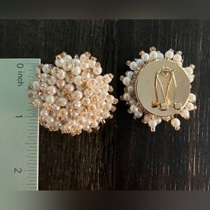 Plunder Pearl cluster earrings.